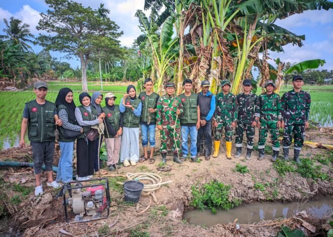 Tingkatkan Hasil Panen Petani, Satgas TMMD Ke-129 Kodim 1404/Pinrang Bersama Warga Basmi Hama Tikus
