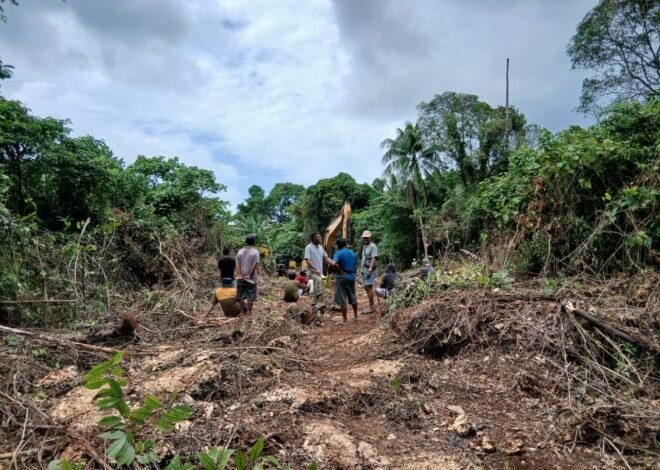 Antusiasme Warga Kepulauan Umbele Sambut Pembukaan Jalan TMMD Ke-129