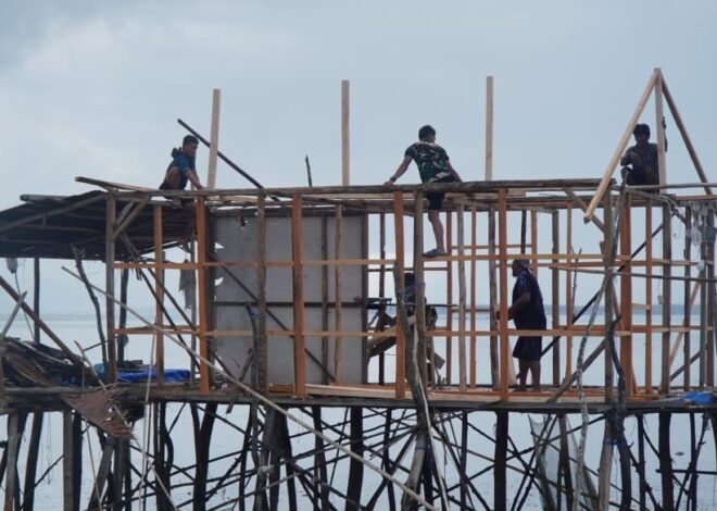 Satgas TMMD Ke-129 Kodim 1311/Morowali Terus Kebut Renovasi RTLH Milik Bapak Nardianto di Desa Polewali