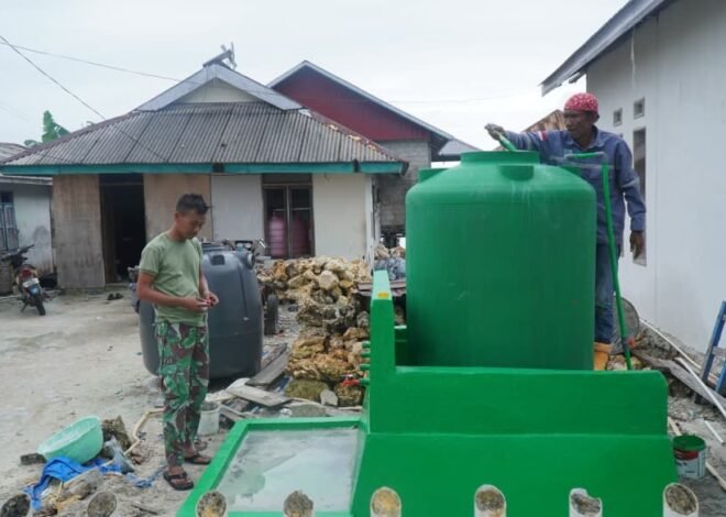 Pekerjaan Manunggal Air Bersih TMMD Ke-129 di Desa Umbele Lama Masuki Tahap Akhir