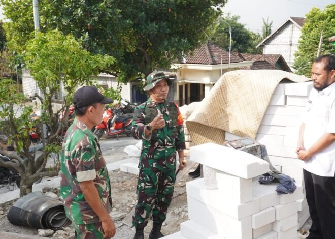 Jamin Kualitas Terbaik Pembangunan, Koordinasi Solid Dansatgas, Kades, dan Babinsa Jadi Kunci Sukses TMMD 129 Desa Tlemang