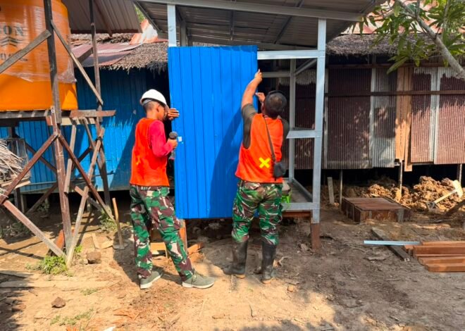 Pembangunan MCK TMMD Jadi Bukti Kepedulian TNI terhadap Kesehatan Masyarakat Desa