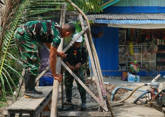 Tahap Pengeboran Sumur Bor SAS 4 Terus Dikebut Satgas TMMD untuk Penuhi Kebutuhan Air Bersih