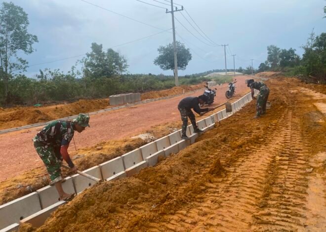 Satgas TMMD Ke-129 Bergerak Cepat, Infrastruktur di Kabupaten Bintan Dikebut Jelang Penilaian Tim Wasev Mabes TNI AD