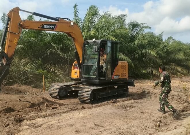 Pembukaan Jalan Penghubung 2 Desa dan 2 Kecamatan di Deniang Capai 88 Persen, TMMD 129 Kodim 0413/Bangka Target Rampung 3 Hari