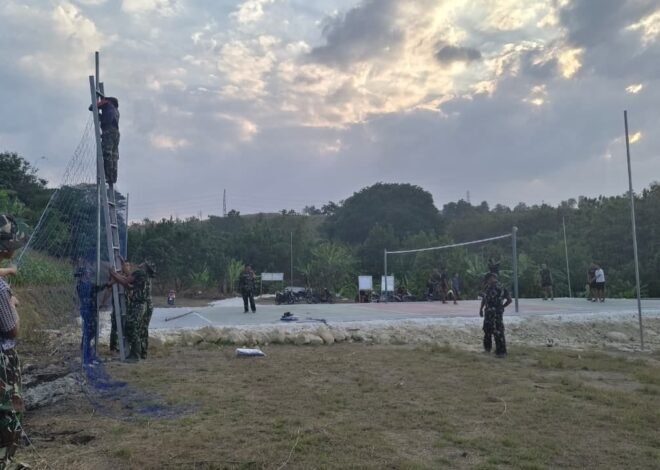 Lapangan Voli TMMD 129 Kini Siap Digunakan, Warga Desa Tlemang Miliki Sarana Olahraga yang Representatif