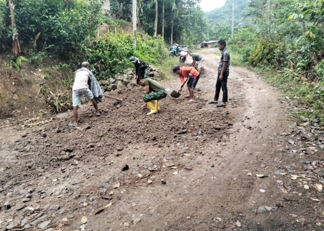 Inisiatif Satgas TMMD Ke-129 dalam Pembangunan Jalan di Dusun Samaenre
