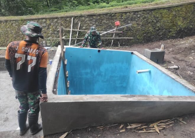 Satgas TMMD Ke-129 Kodim 1626/Bangli Percepat Revitalisasi Sumber Air Bersih di Desa Sekardadi