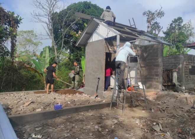 Cuaca Cerah, Satgas TMMD Ke-129 Terus Kebut Pengerjaan MCK di Desa Sekardadi