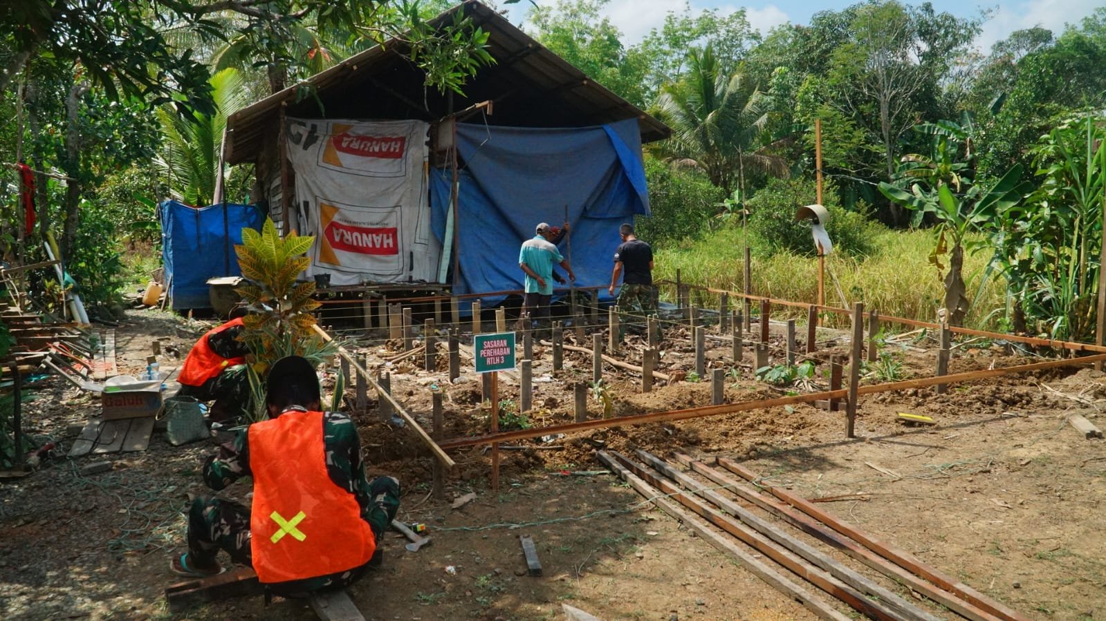 Satgas TMMD Kodim 1011/KLK Genjot Progres RTLH Sasaran 3 Milik Bapak Masrani