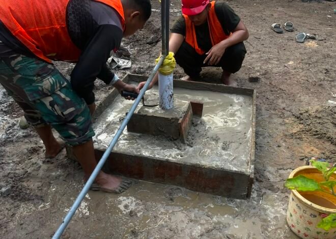 TMMD Ke-129 Kodim 1011/KLK Hadirkan Harapan Air Bersih Melalui Pembangunan Sumur Bor Sasaran 5