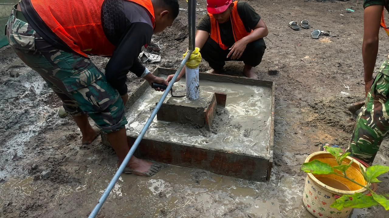 TMMD Ke-129 Kodim 1011/KLK Hadirkan Harapan Air Bersih Melalui Pembangunan Sumur Bor Sasaran 5