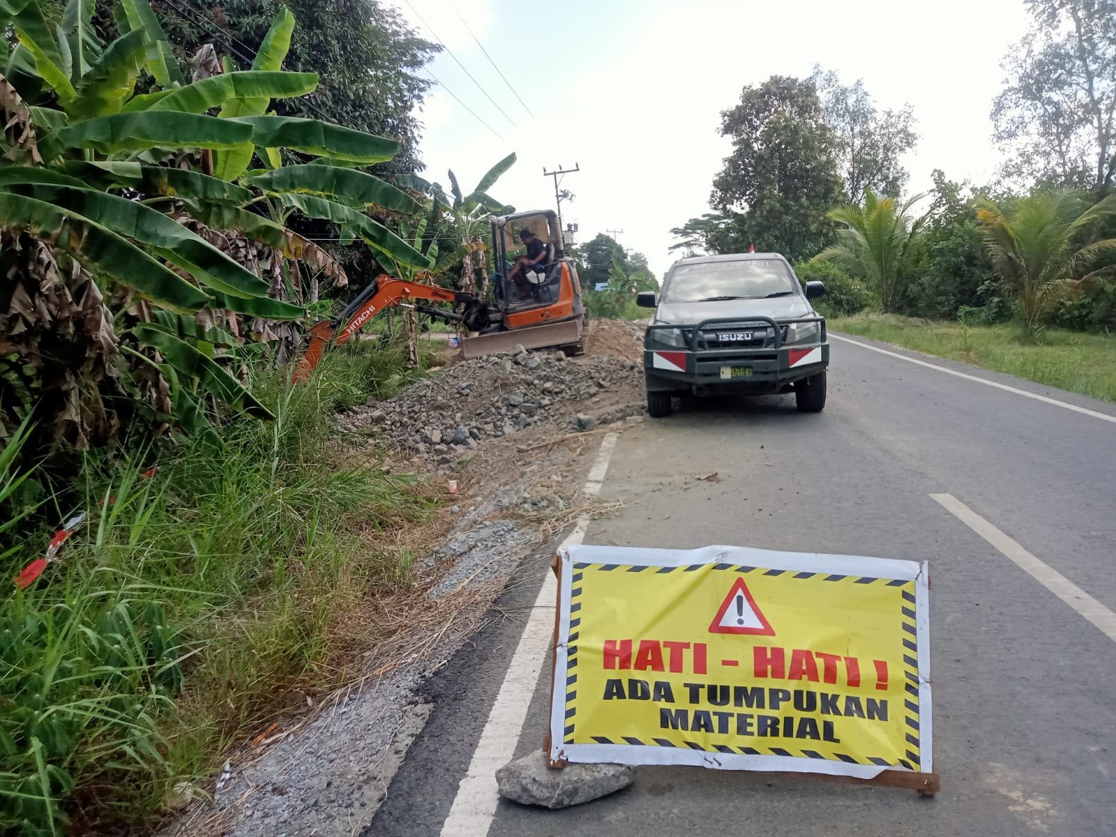 Jalan yang Dibangun TMMD Ke-129 Kodim 1011/KLK Siap Dorong Kemajuan Desa Bandar Raya