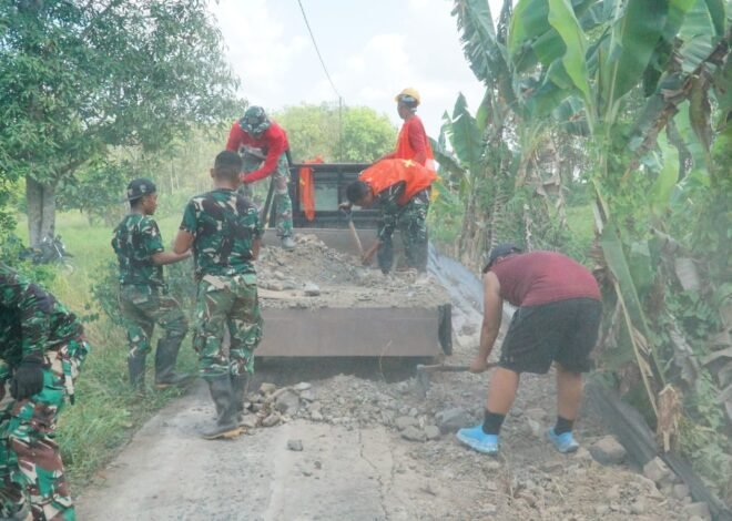 Pembangunan Jalan TMMD Ke-129 Kodim 1011/KLK Jadi Penggerak Kemajuan Desa Bandar Raya