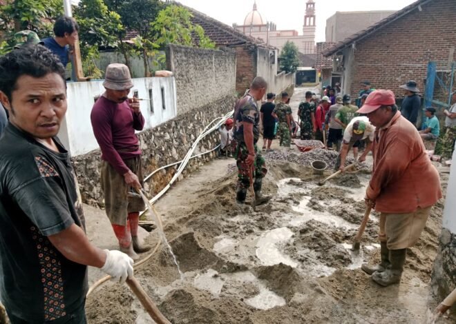 Pengerjaan Rabat Beton Jalan Nangka Masuki Tahapan Krusial, Satgas TMMD Pastikan Kualitas Konstruksi