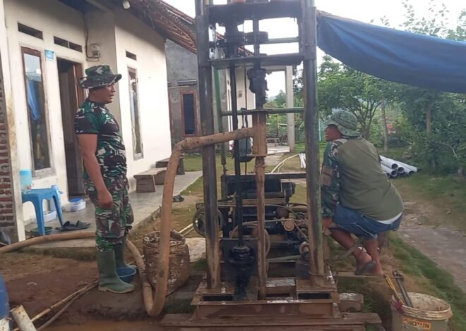 Pembangunan Sumur Bor TMMD Ke-129 Hadirkan Harapan Baru bagi Warga Pinang Jaya