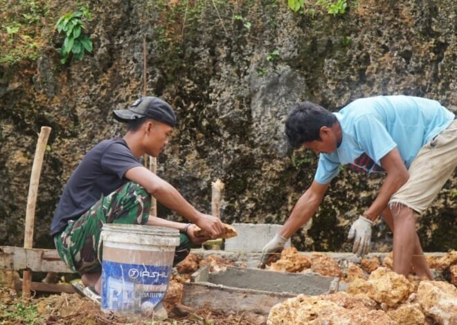 Pembangunan Manunggal Air Bersih di Masjid Desa Polewali Mulai Tunjukkan Progres