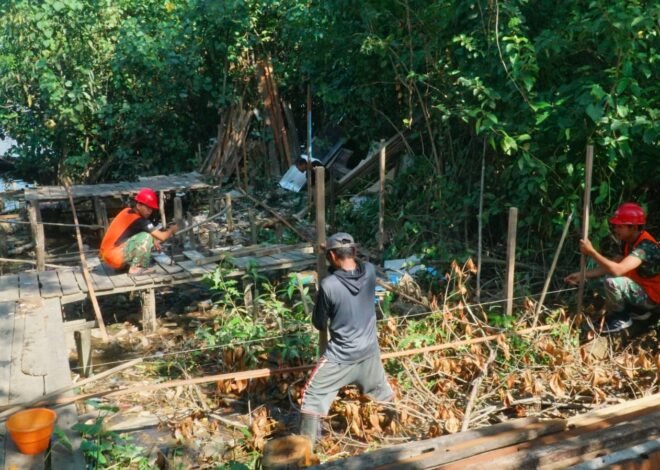 Pemasangan Tiang RTLH SAS 4 Jadi Langkah Awal Wujudkan Hunian Kokoh bagi Bapak Ilham