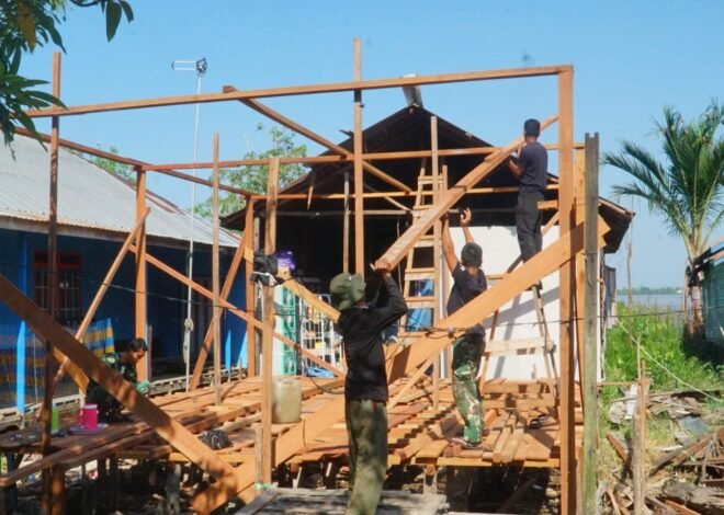 Satgas TMMD Fokus Perkuat Struktur RTLH SAS 5 Demi Hunian Aman dan Kokoh