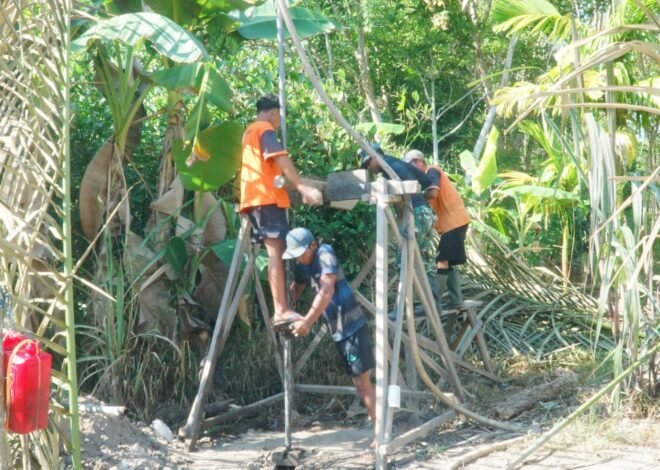 Satgas TMMD Fokus Kejar Sumur Bor SAS 2 Demi Tingkatkan Ketahanan Air Bersih Desa