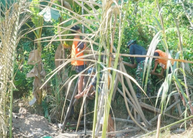 Gotong Royong Satgas TMMD dan Warga Percepat Pengeboran Sumur Bor SAS 2