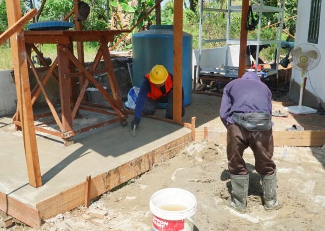 Pengecoran Tempat Wudhu dan Pengecatan Plafon Tingkatkan Kenyamanan Musholla Darul Iman