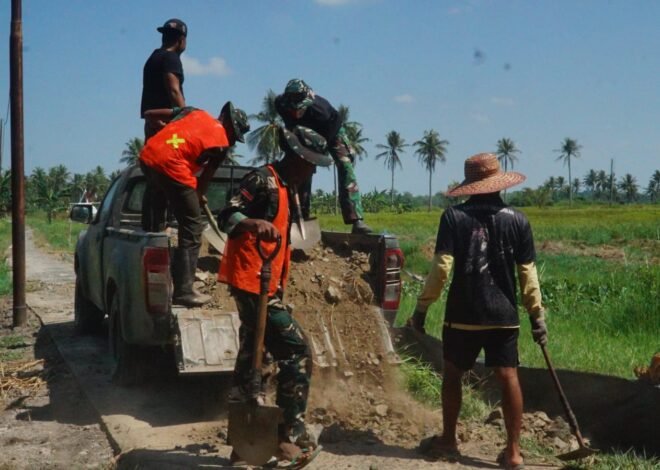 Peningkatan Becros Jalan 1,2 Kilometer Jadi Langkah Nyata TMMD Tingkatkan Akses Mobilitas Warga