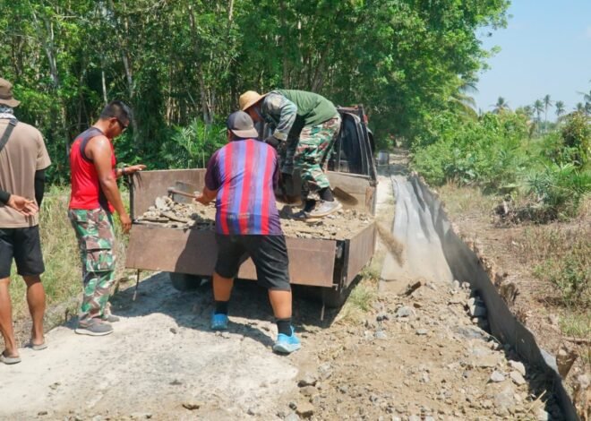Satgas TMMD Perkuat Badan Jalan 1,2 Kilometer Demi Kelancaran Aktivitas Ekonomi Warga