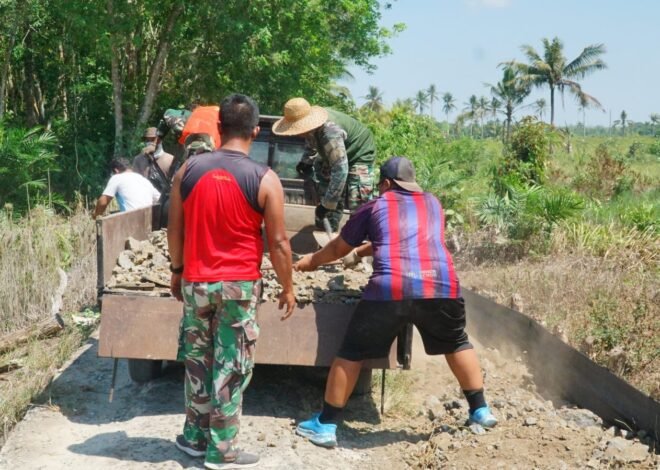 TMMD Ke-129 Bangun Jalan Lebih Kokoh, Peningkatan Becros 1,2 Kilometer Terus Dikebut