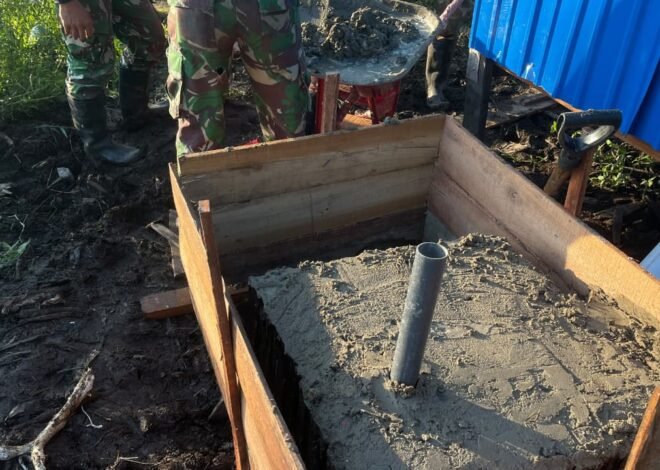 Gotong Royong Berbuah Hasil, MCK Sasaran 1 TMMD Ke-129 Selesai 100 Persen