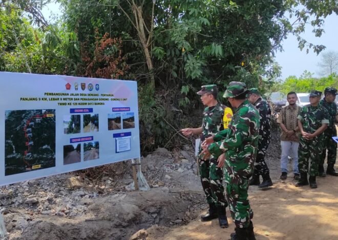 Katim Wasev TMMD 129 Brigjen TNI M. Jangkung Tinjau Desa Deniang, Beri Apresiasi untuk Progres Pelebaran Jalan dan Gorong-Gorong