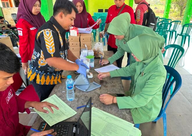 Semangat Berbagi Mengalir di Balai Desa Kesongo Lewat Donor Darah TMMD
