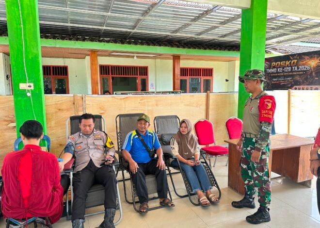 TMMD Ke-129 Dorong Kepedulian Kesehatan Lewat Donor Darah di Desa Kesongo