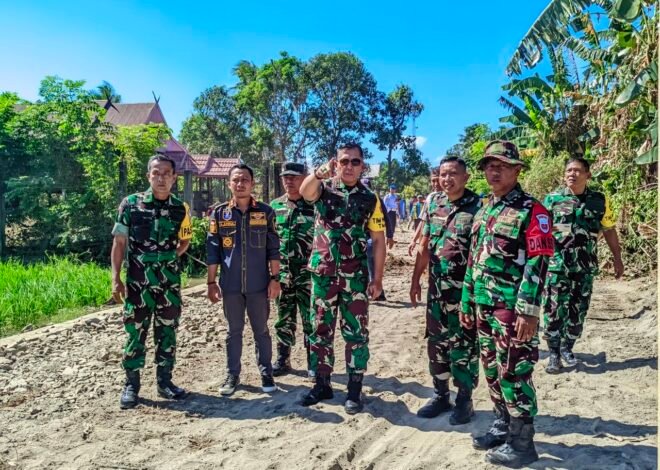 Cek Progres di Lapangan, Marsma TNI Arifaini Nur Dwiyanto, M. Han., Tinjau Sasaran Fisik TMMD Ke-129 Kodim 1404/Pinrang