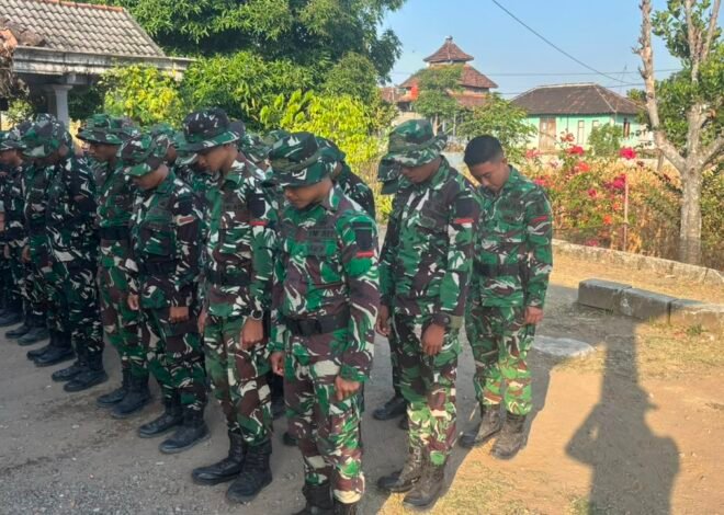 Apel Pagi Satgas TMMD Ke-129 Kodim 0813/Bojonegoro, Dan SSK Tekankan Disiplin dan Kekompakan