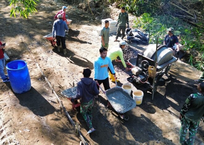 Rabat Beton 1.766 Meter Capai 90 Persen, Akses Warga Desa Sekardadi Makin Dekat Terwujud