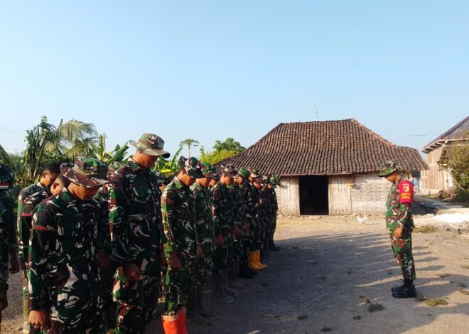 Apel Sebelum Bertugas, Satgas TMMD Ke-129 Kodim 0813/Bojonegoro Perkuat Kesiapan Personel
