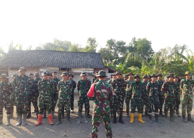 Arahan Dan SSK Jadi Motivasi Satgas TMMD Kodim 0813/Bojonegoro Sebelum Turun ke Lapangan