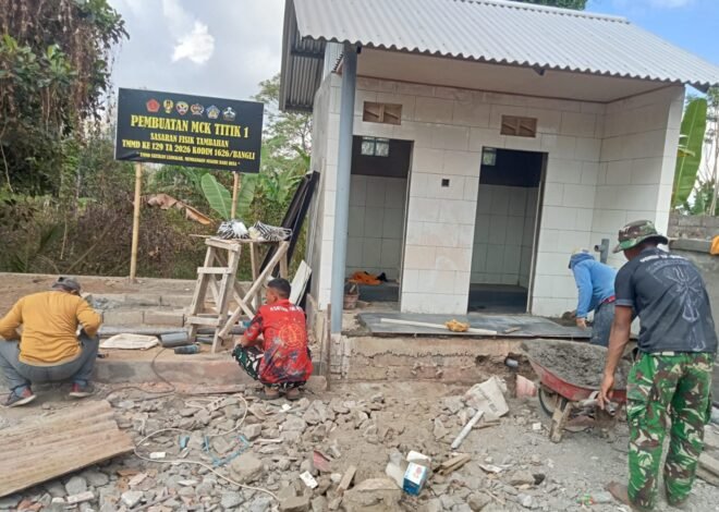 MCK Fasum Hampir Rampung, Satgas TMMD Ke-129 Kodim 1626/Bangli Siapkan Fasilitas untuk Manfaat Jangka Panjang
