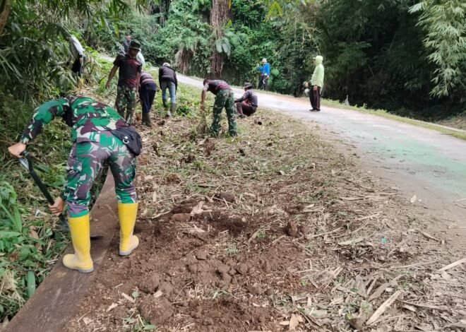 Bukan Sekadar Dibangun, Jalan Rabat Beton TMMD Ke-129 di Sekardadi Juga Dirawat Bersama