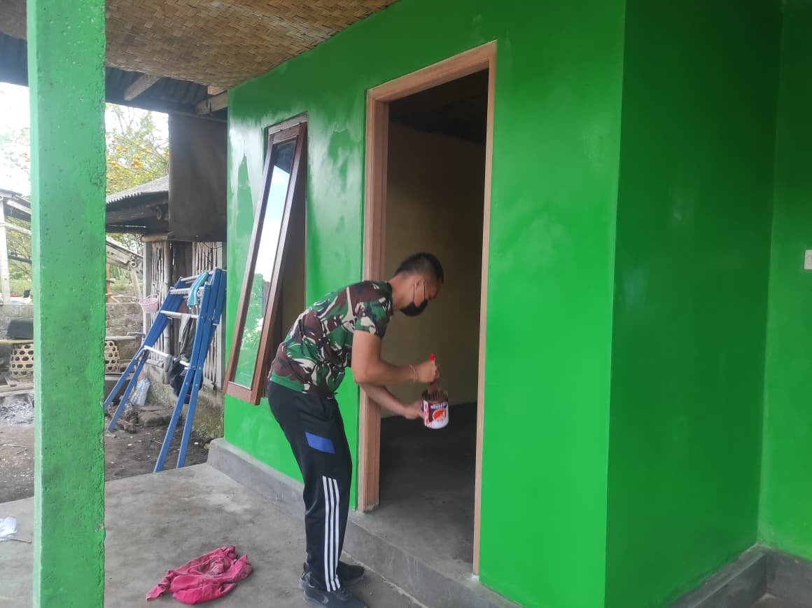 Rumah I Wayan Pasta Berubah Lebih Layak, Satgas TMMD Ke-129 Hadirkan Kenyamanan bagi Warga Sekardadi