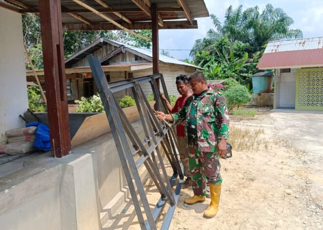 TNI Bersama Warga, Pembangunan Pondasi Tower Air Bersih di Desa Delik TMMD Ke-129
