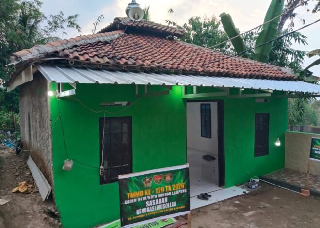 Satgas TMMD Percepat Renovasi Musala untuk Fasilitas Ibadah yang Lebih Baik