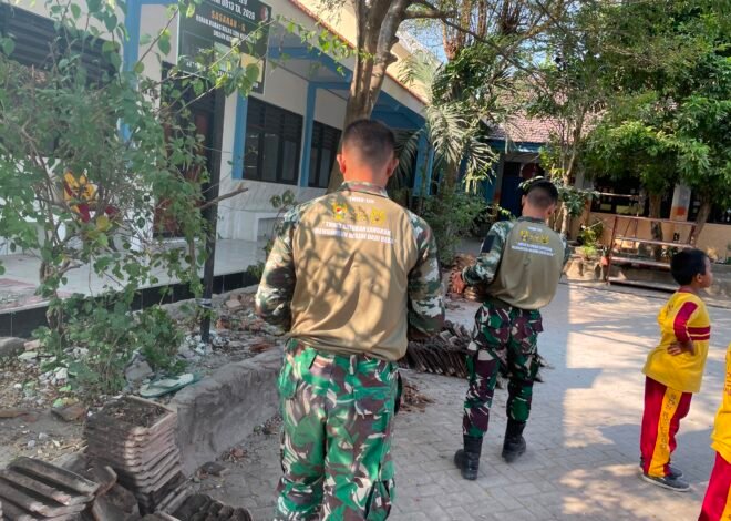 TMMD ke-129 Kodim 0813/Bojonegoro Berikan Perhatian pada Fasilitas Pendidikan melalui Pembenahan SDN Kesongo 1