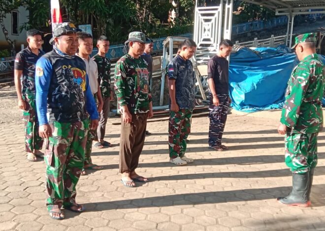 Serma Laode Fajri Pimpin Apel Pagi, Pastikan Kesiapan Satgas TMMD ke-129 Kodim 1407/Bone