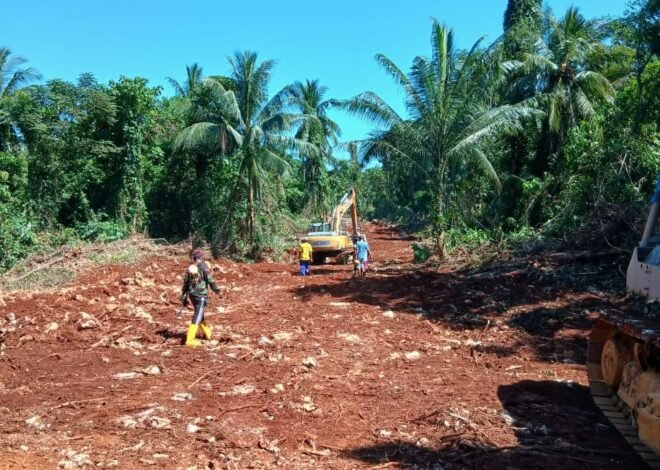 Pembukaan Jalan Penghubung Kepulauan Umbele Hampir Rampung Berkat Sinergitas Satgas TMMD dan Masyarakat