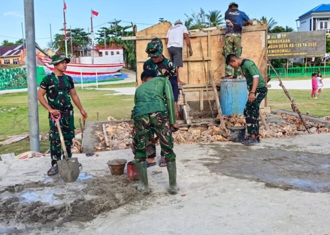 Masyarakat Kompak Dukung Pelaksanaan TMMD Ke-129 di Wilayah Desa Mereka