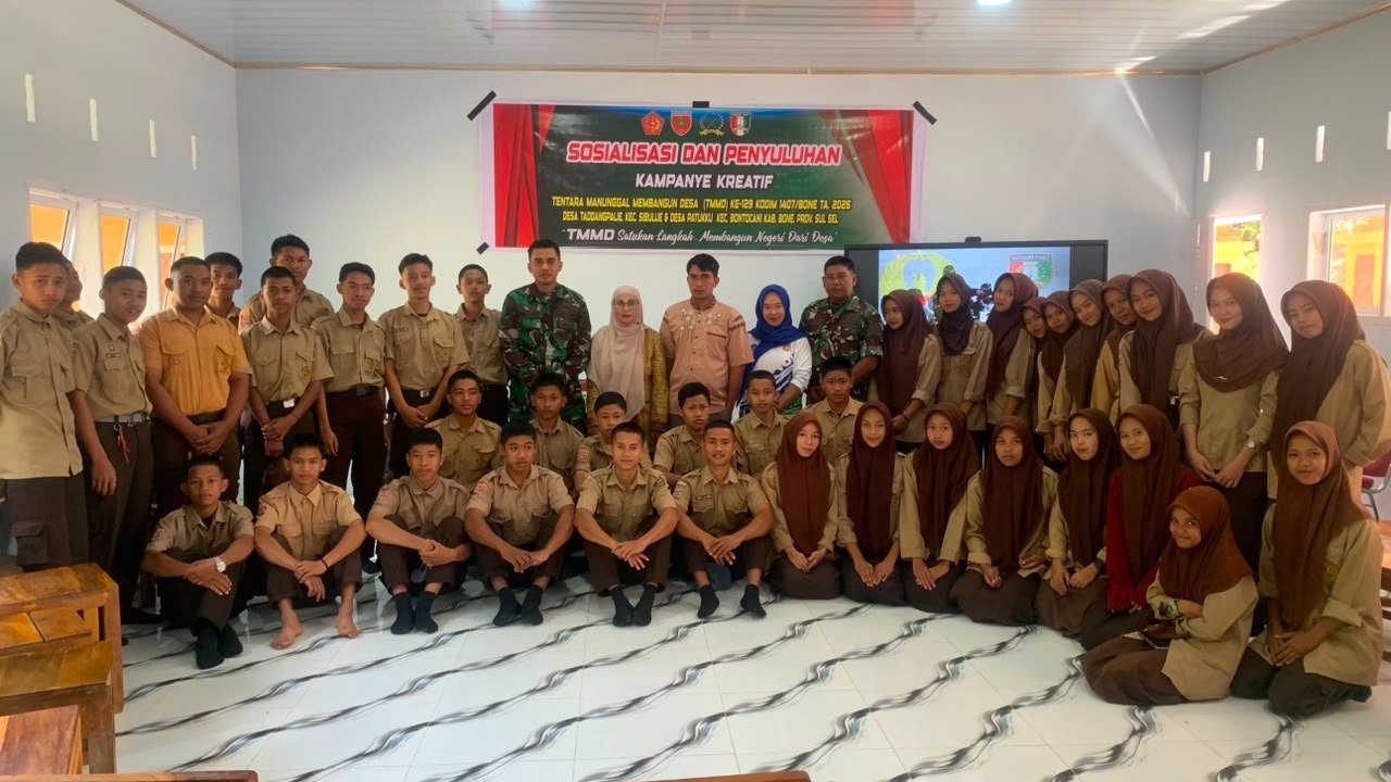 Penyuluhan dalam TMMD Ke-129: Menyampaikan Pesan Positif di Desa Patukku