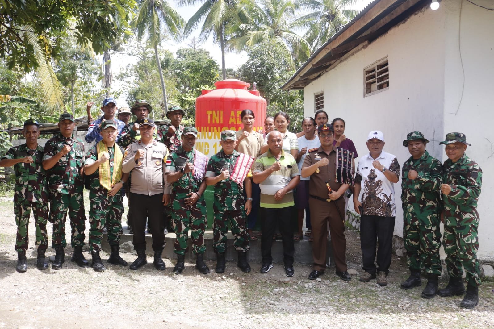Tim Wasev TMMD Kodim Belu Tinjau Sasaran Tambahan Sumur Bor Program Unggulan TNI AD