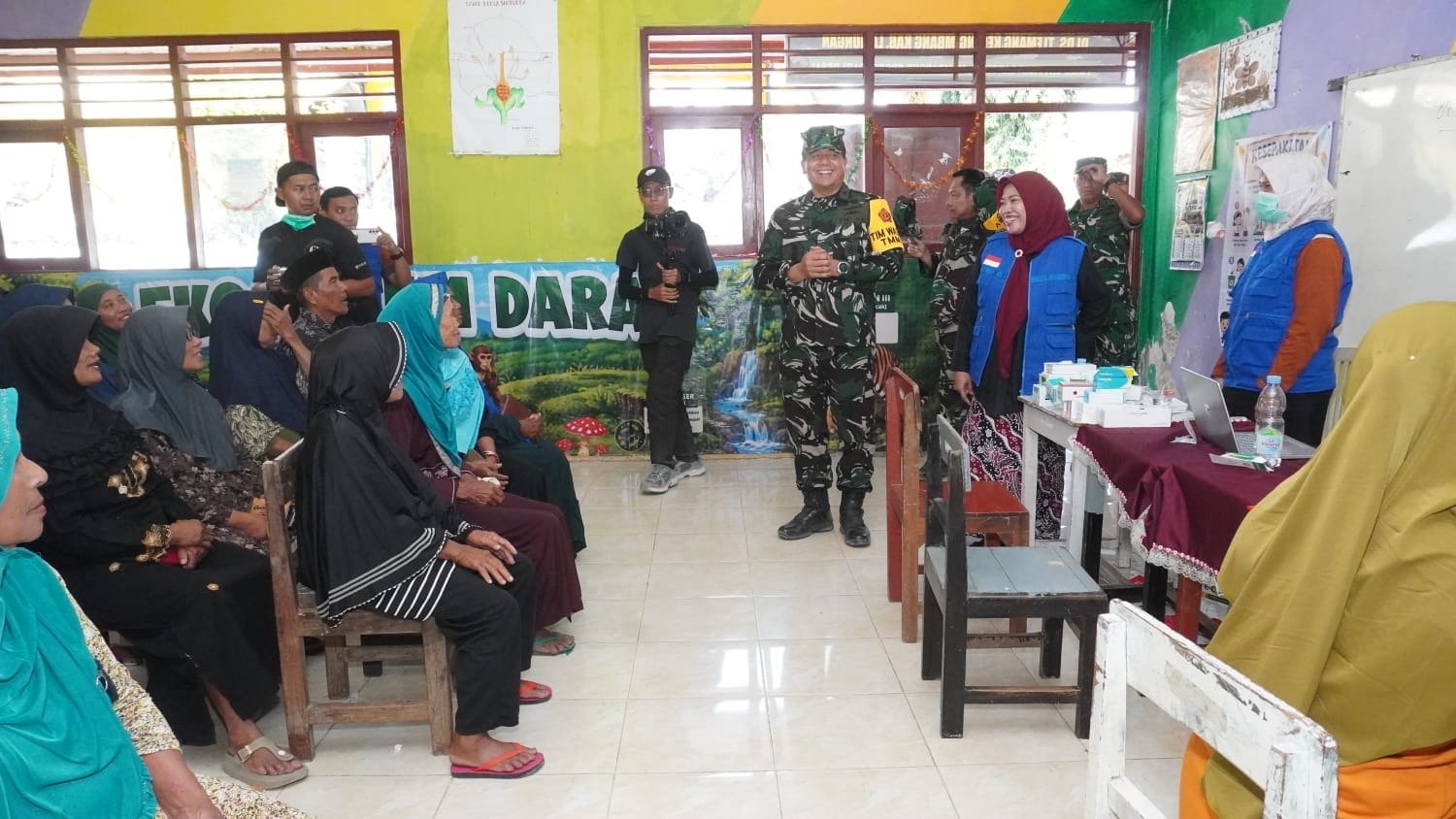 Bantu Kesejahteraan dan Kesehatan Warga Desa, Ketua Tim Wasev TMMD 129 Apresiasi Gelaran Bakti Sosial Pengobatan Gratis di Desa Tlemang
